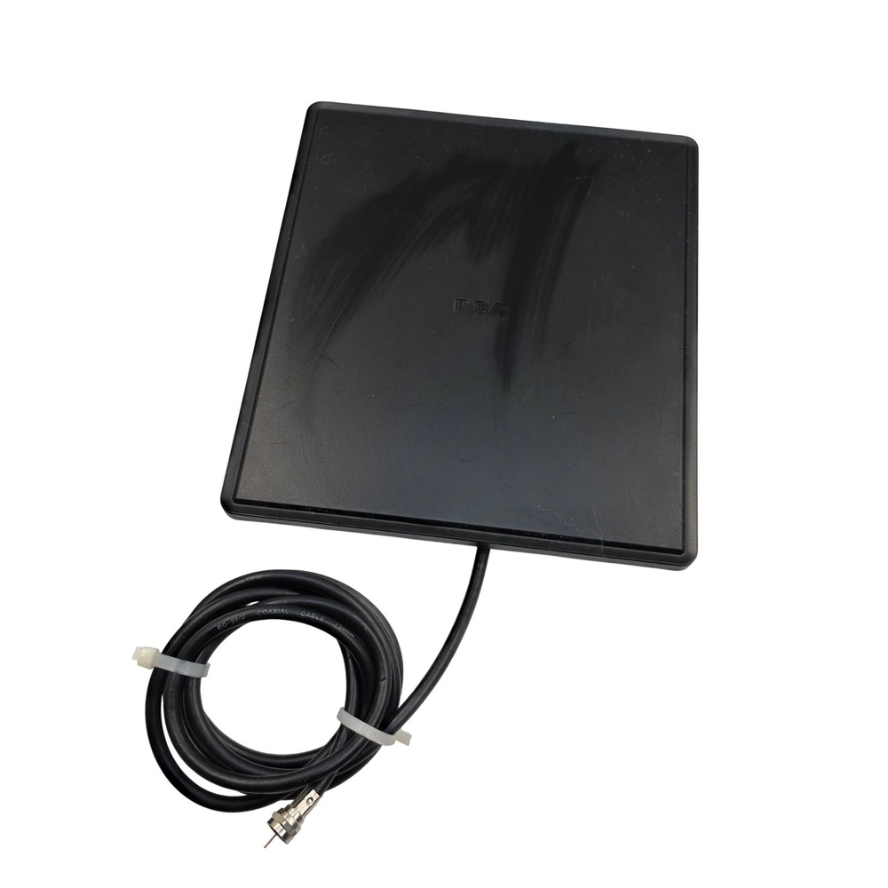 RCA 1415GM Indoor Flat Digital TV Antenna Black Multi-Directional HD Receiver O8